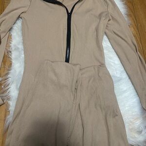 Tan Women's Jumpsuit